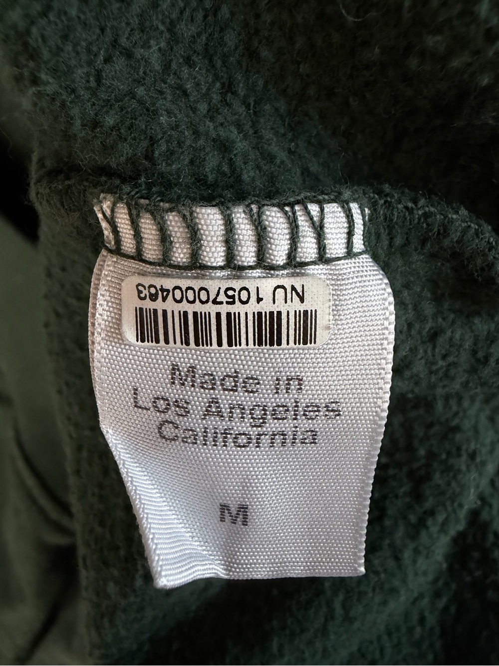 Clare V Oui Crewneck Sweatshirt Green Graphic Pullover Oversized 36792 - Picture 6 of 7